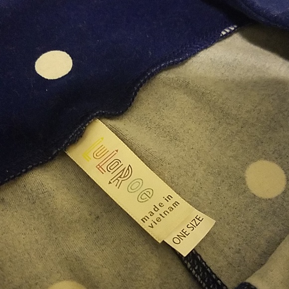 LLR OS leggings blue with white polka dots - Picture 3 of 3